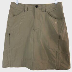 Mountain Hardwear La Strada Travel Skirt Tan Women's 6 Stretch Outdoors Hiking